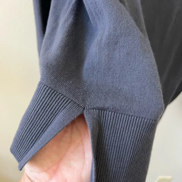 LOFT Blue-Gray Knit Lightweight Sweater - Picture 3 of 5